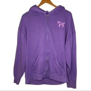 PINK Victoria's Secret Full Zip Hooded Sweatshirt